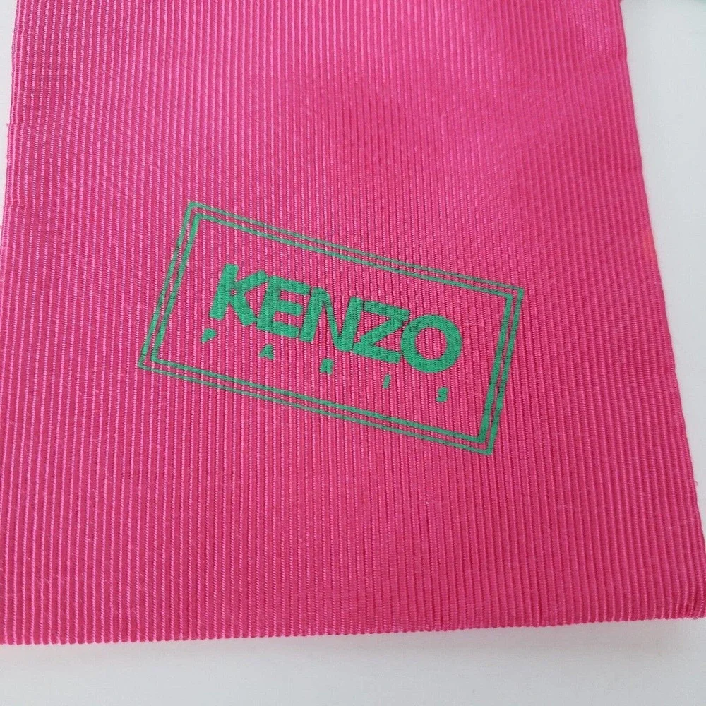Kenzo Paris Dust Bag Small Pink‎ Green Pouch Drawstring 3x4